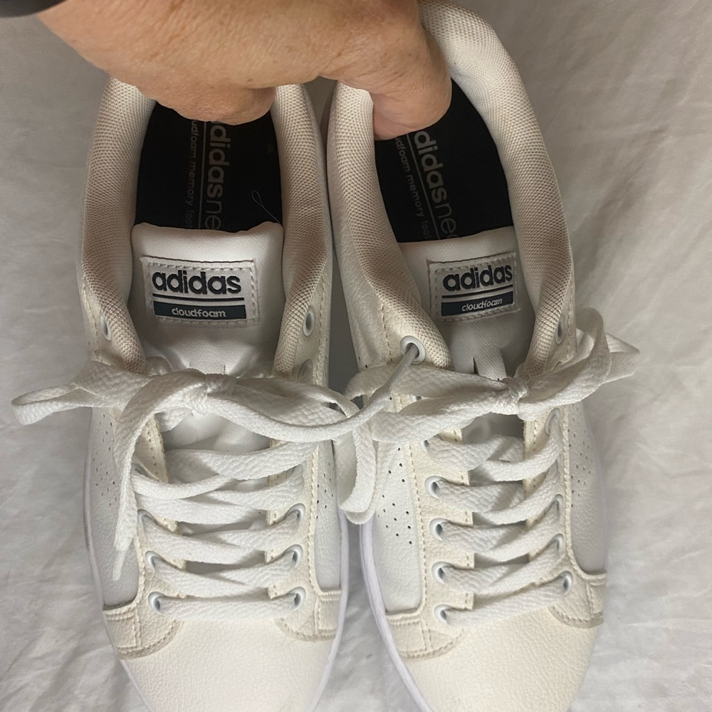 Adidas Women’s White Cloudfoam Sneakers
